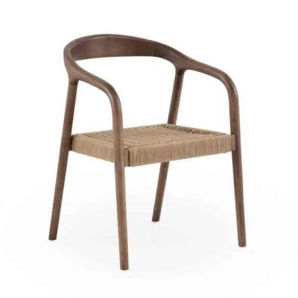 Pack 2 sillas comedor madera fresno nogal LENA