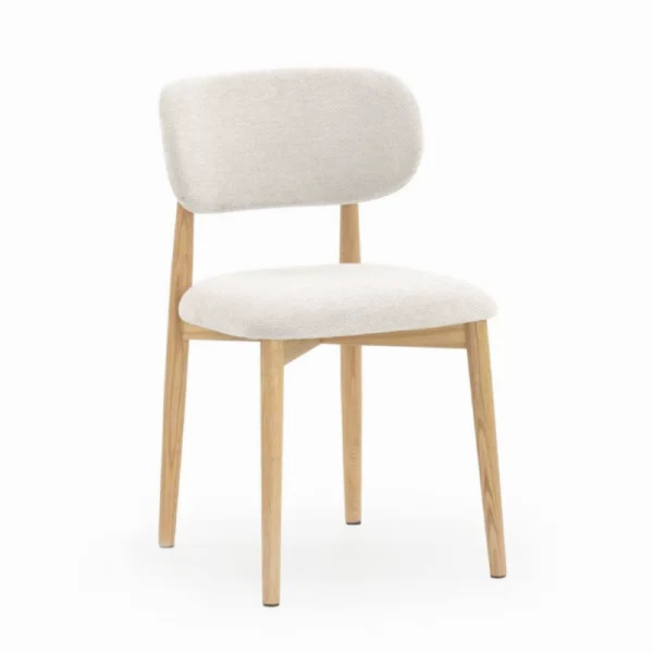 Pack 2 sillas comedor madera roble blanco IZAR