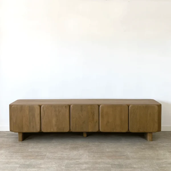 Mueble tv (215cm) madera mango CURVE