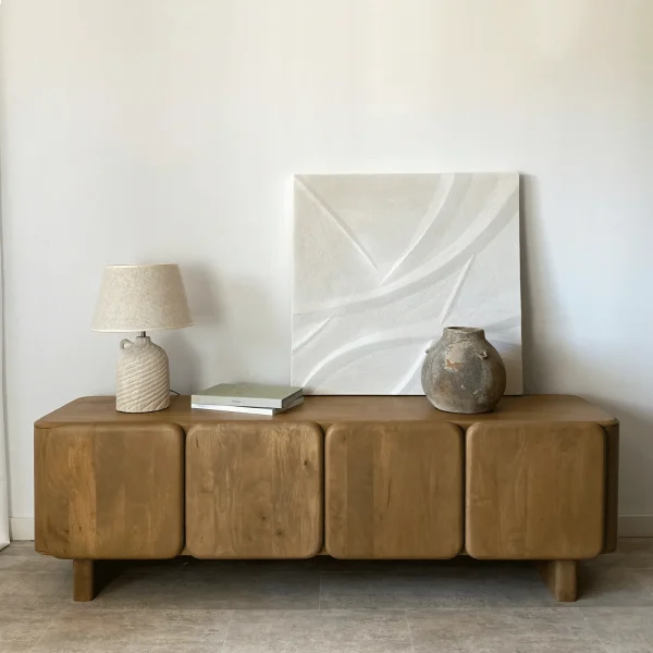 Mueble tv (175cm) madera mango CURVE
