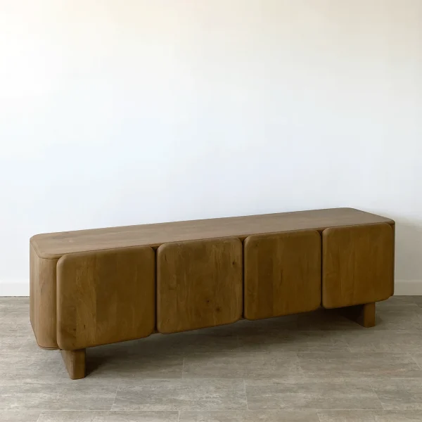 Mueble tv (175cm) madera mango CURVE