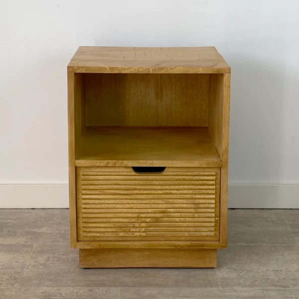 Mesita noche madera mango BASIC