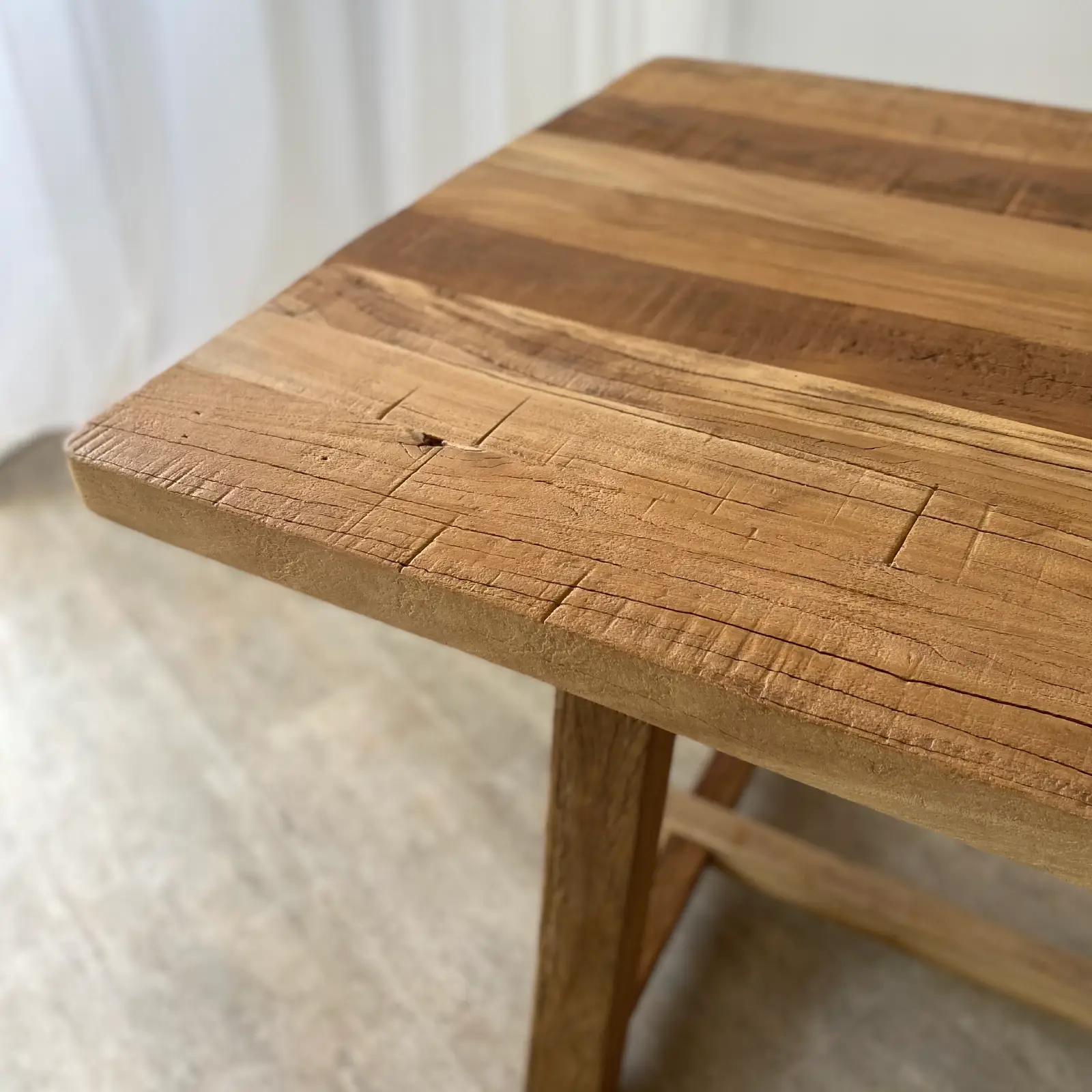 Mesa comedor madera reciclada IBIZA - Imagen 5