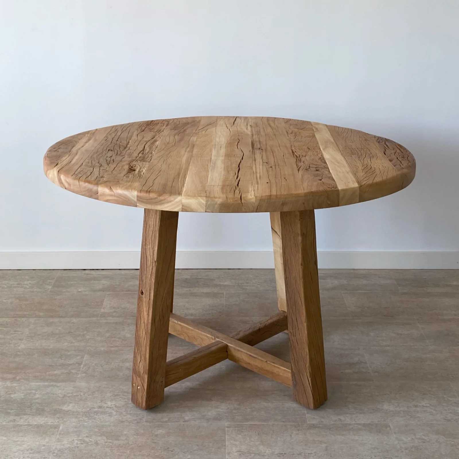 Mesa comedor redonda madera reciclada IBIZA - Imagen 3