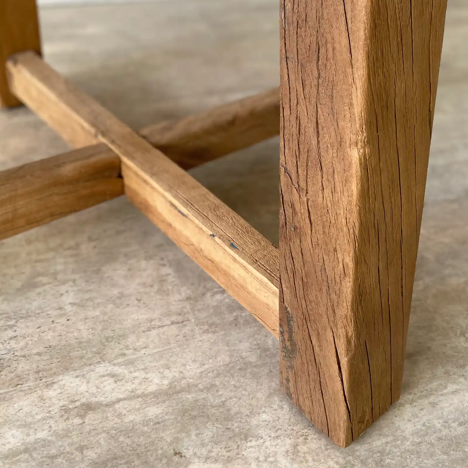 Mesa comedor redonda madera reciclada IBIZA - Imagen 7