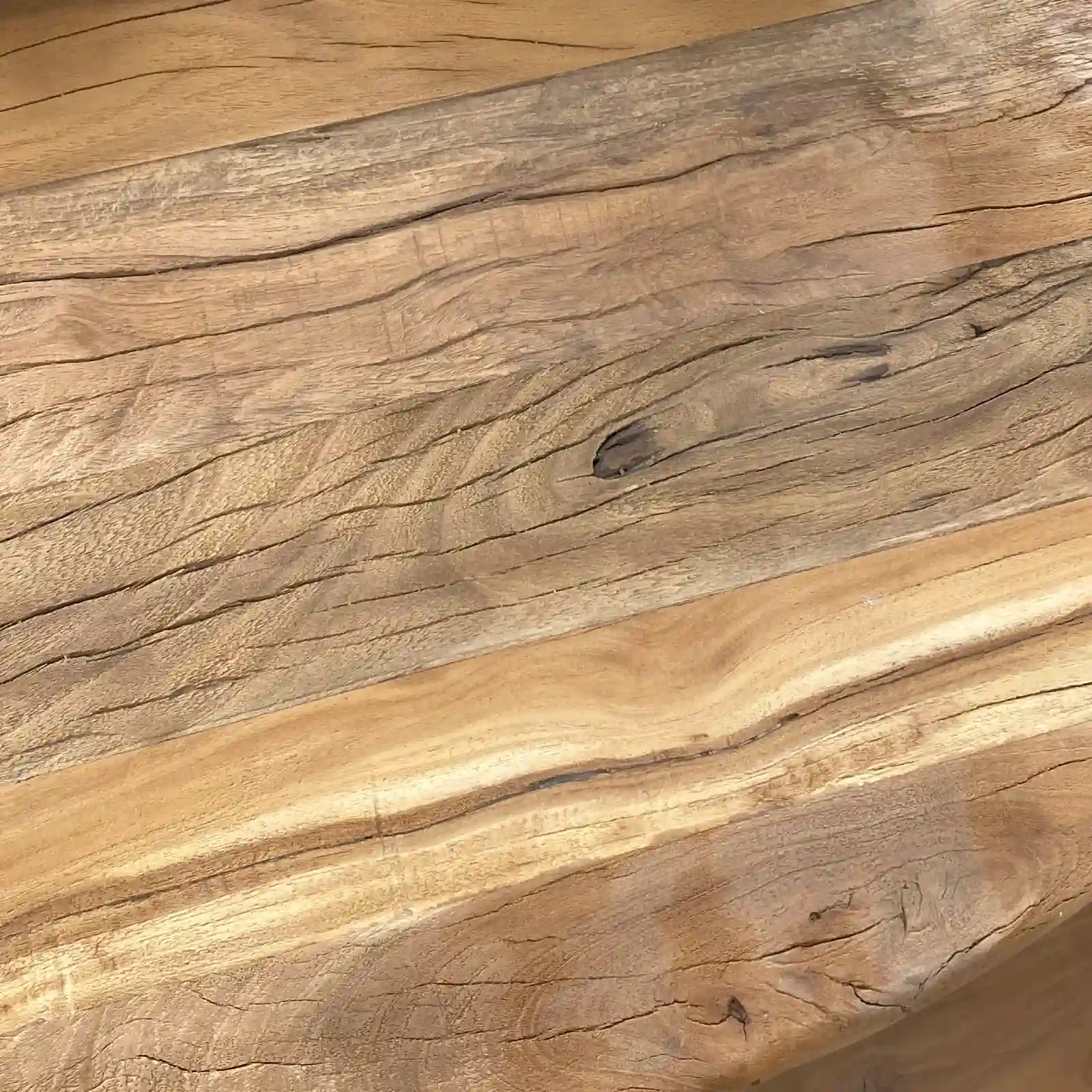 Mesa comedor redonda madera reciclada IBIZA - Imagen 5