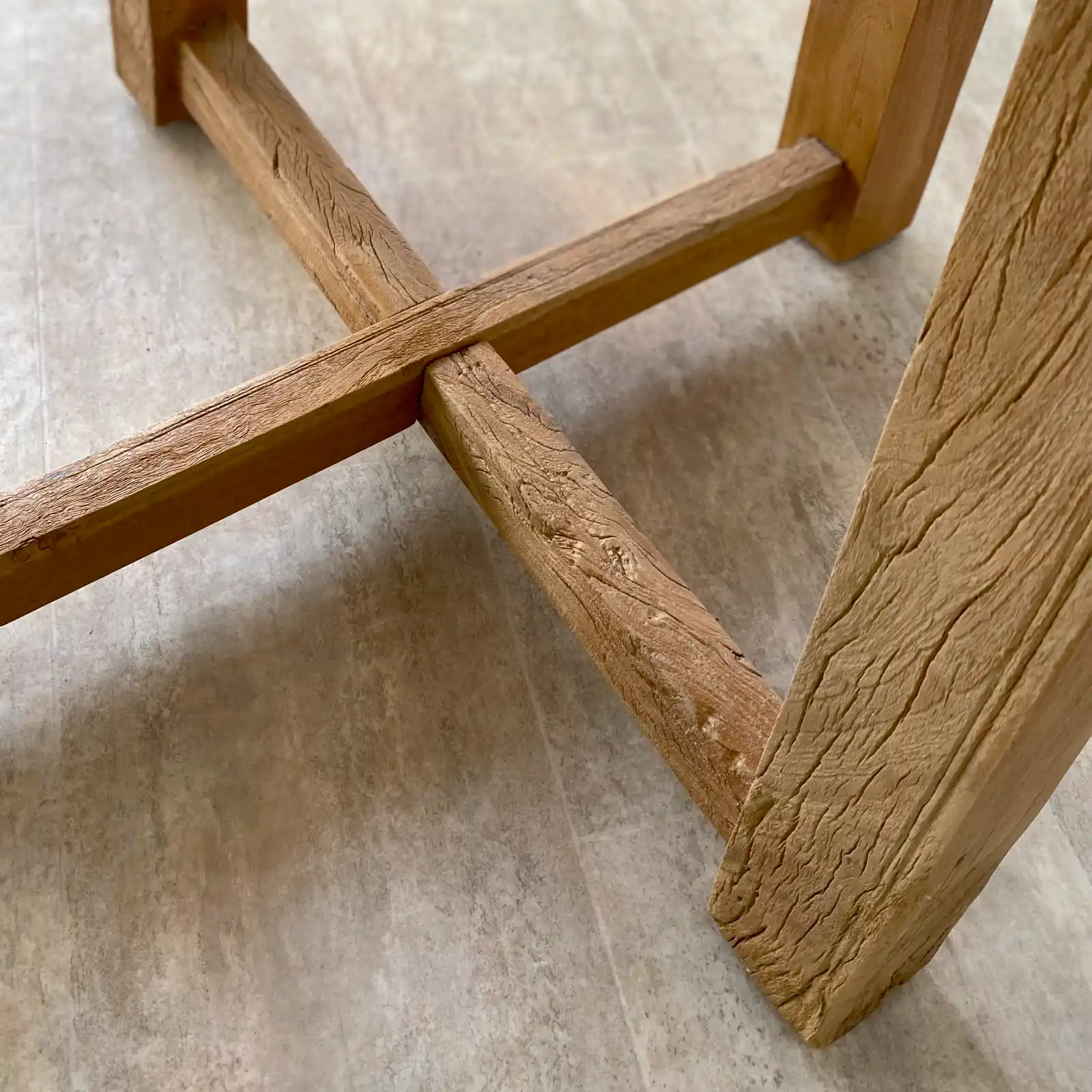 Mesa comedor redonda madera reciclada IBIZA - Imagen 8