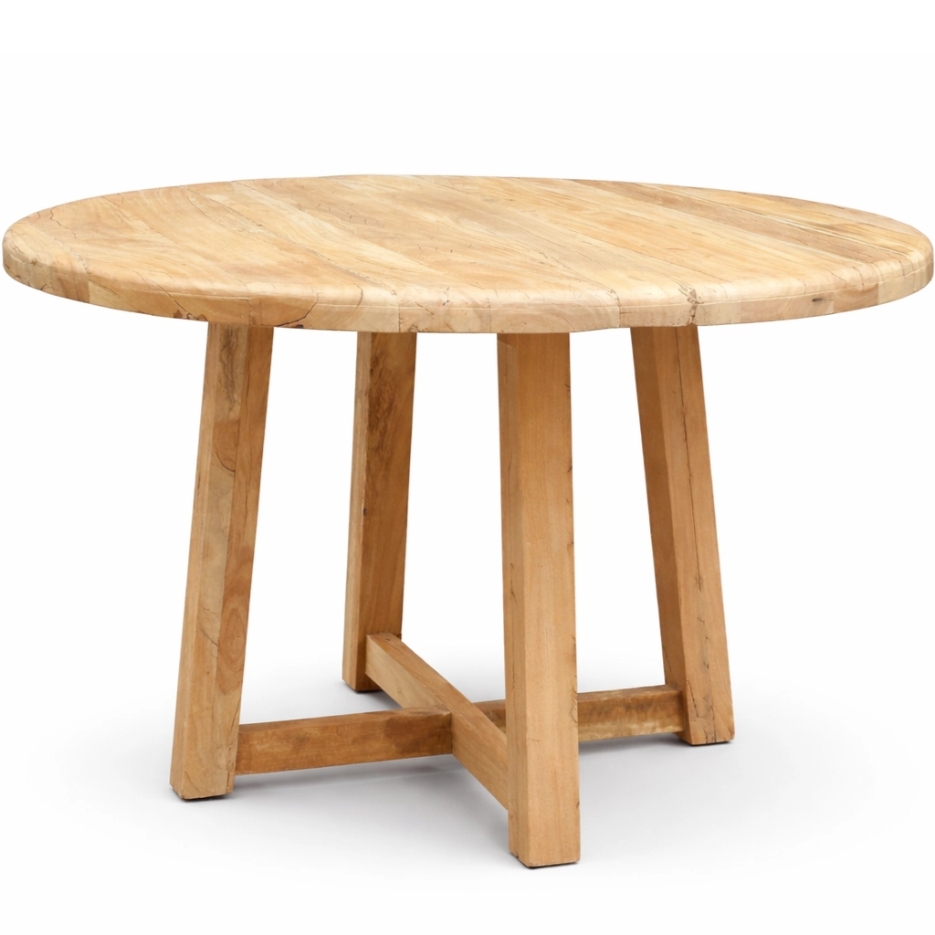 Mesa comedor redonda madera reciclada IBIZA - Imagen 6