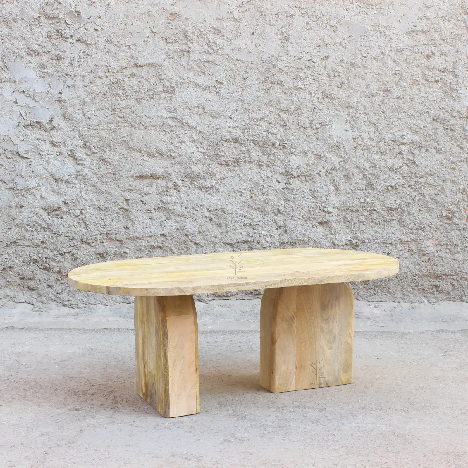 Mesa centro madera mango natural IBIZA - Imagen 3