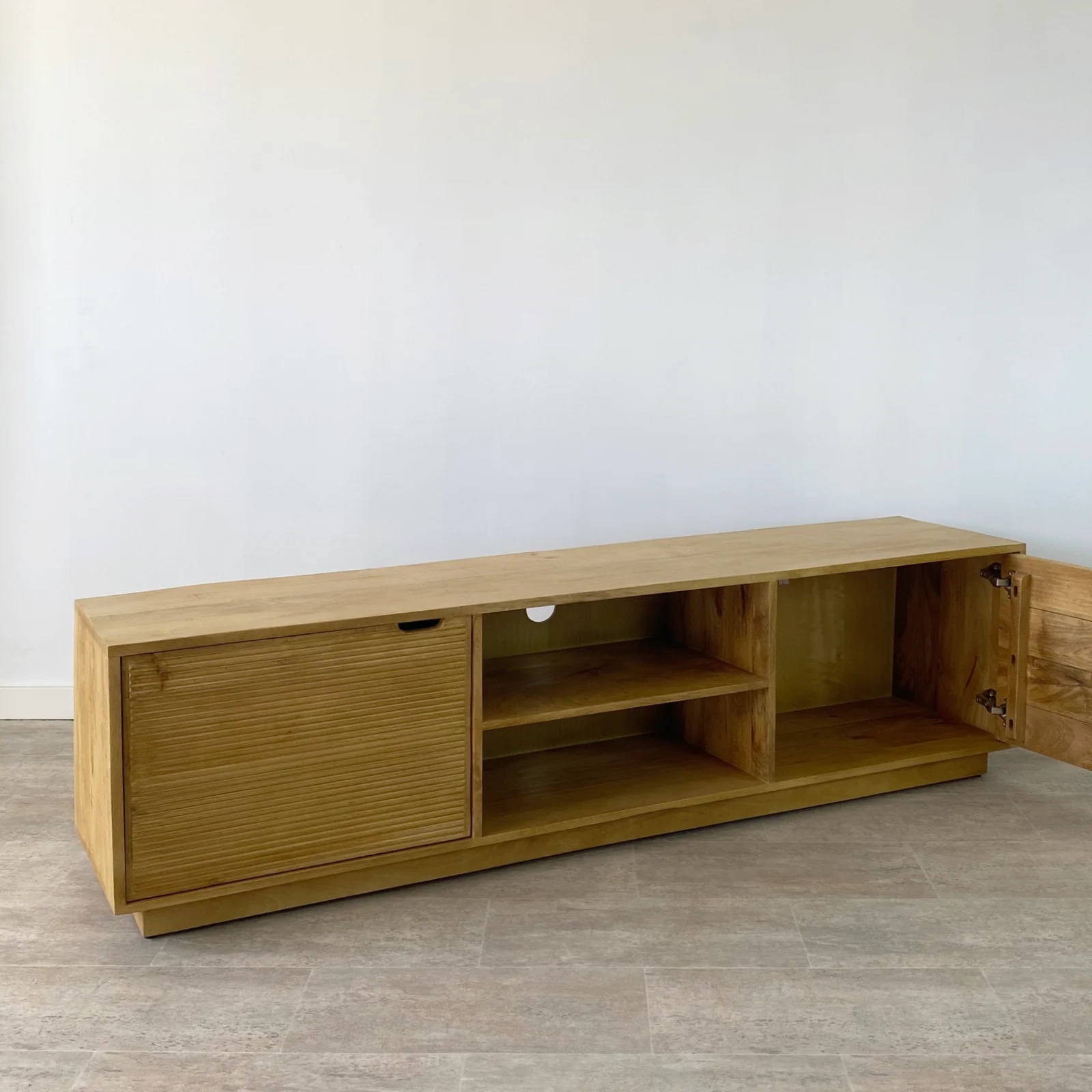 Mueble tv (180cm) madera mango BASIC - Imagen 5