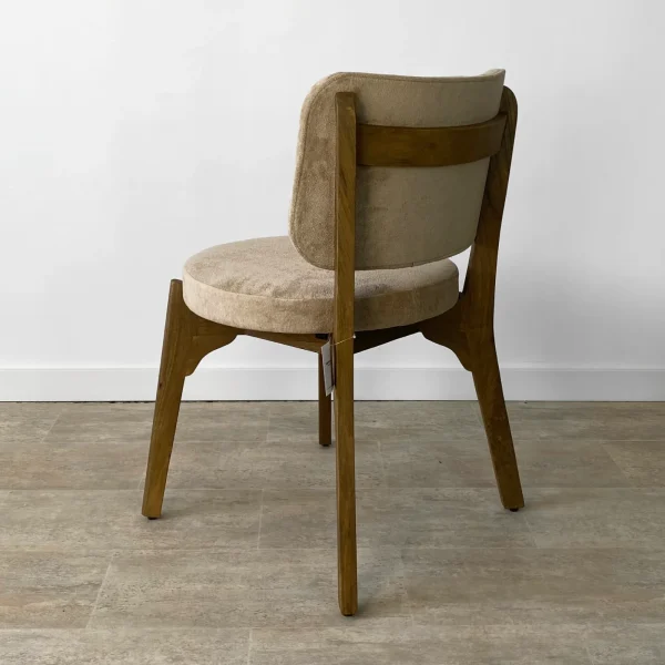 Pack de 2 sillas de comedor en madera de mango y asiento en arena