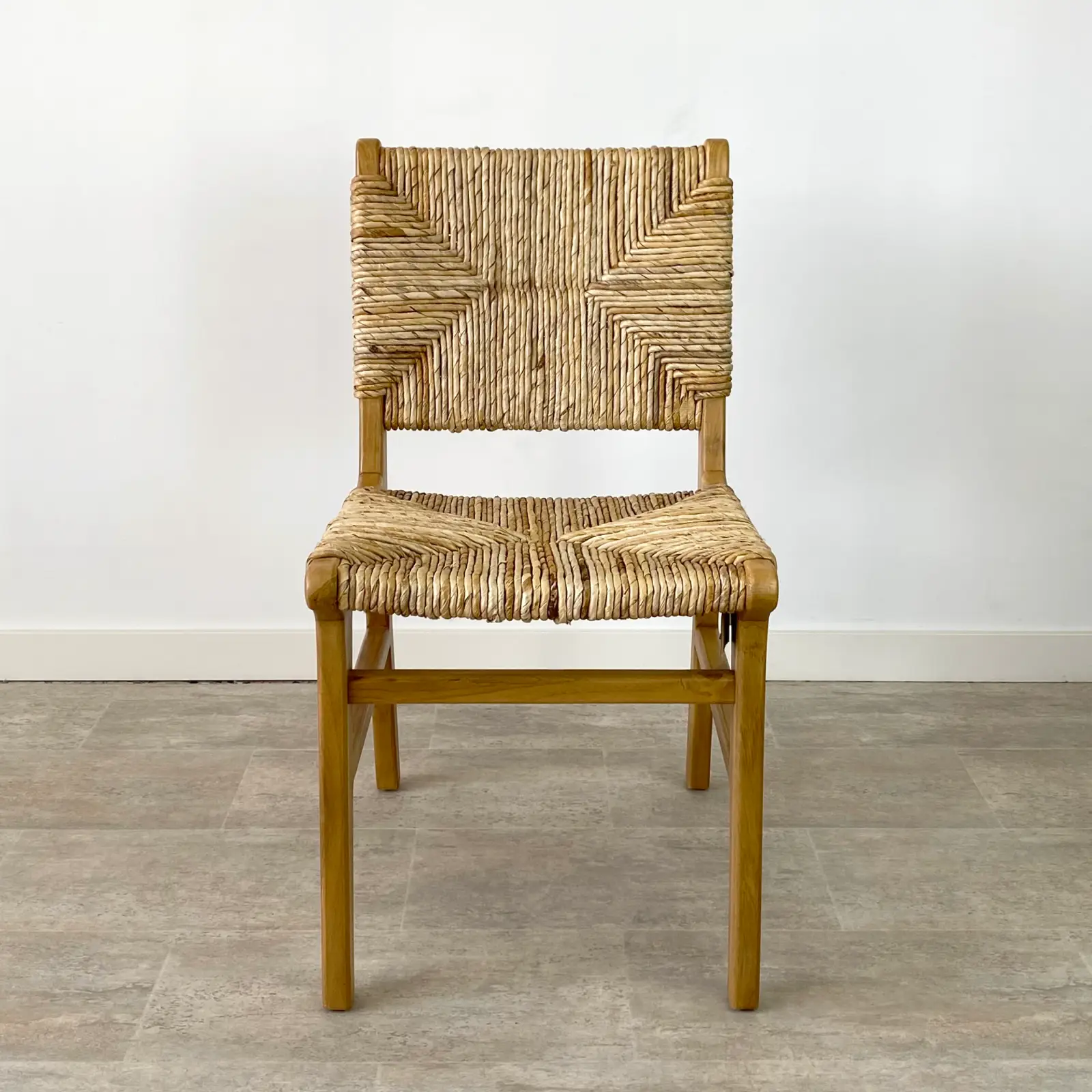 Pack 2 sillas comedor madera teca IBIZA - Imagen 3