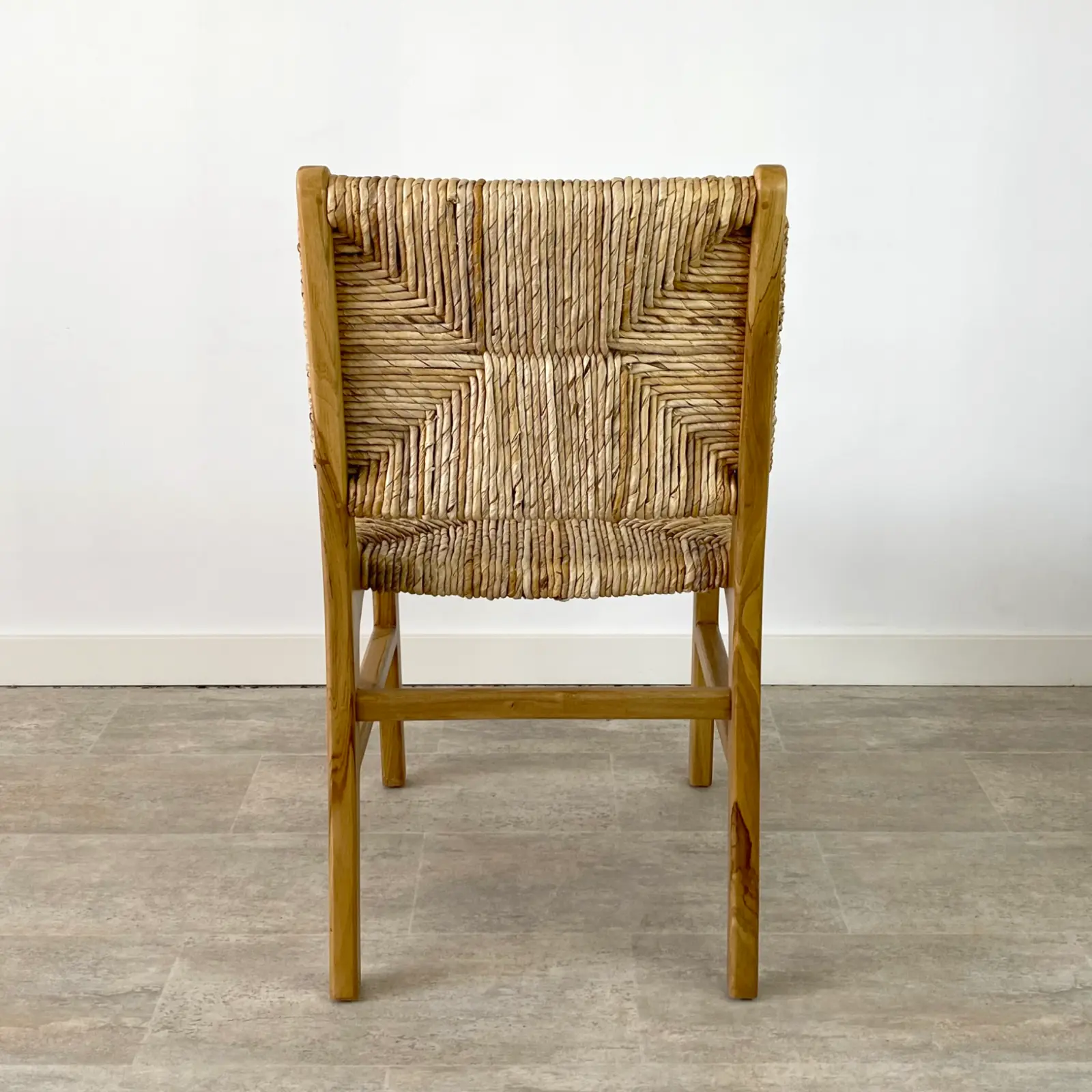 Pack 2 sillas comedor madera teca IBIZA - Imagen 4