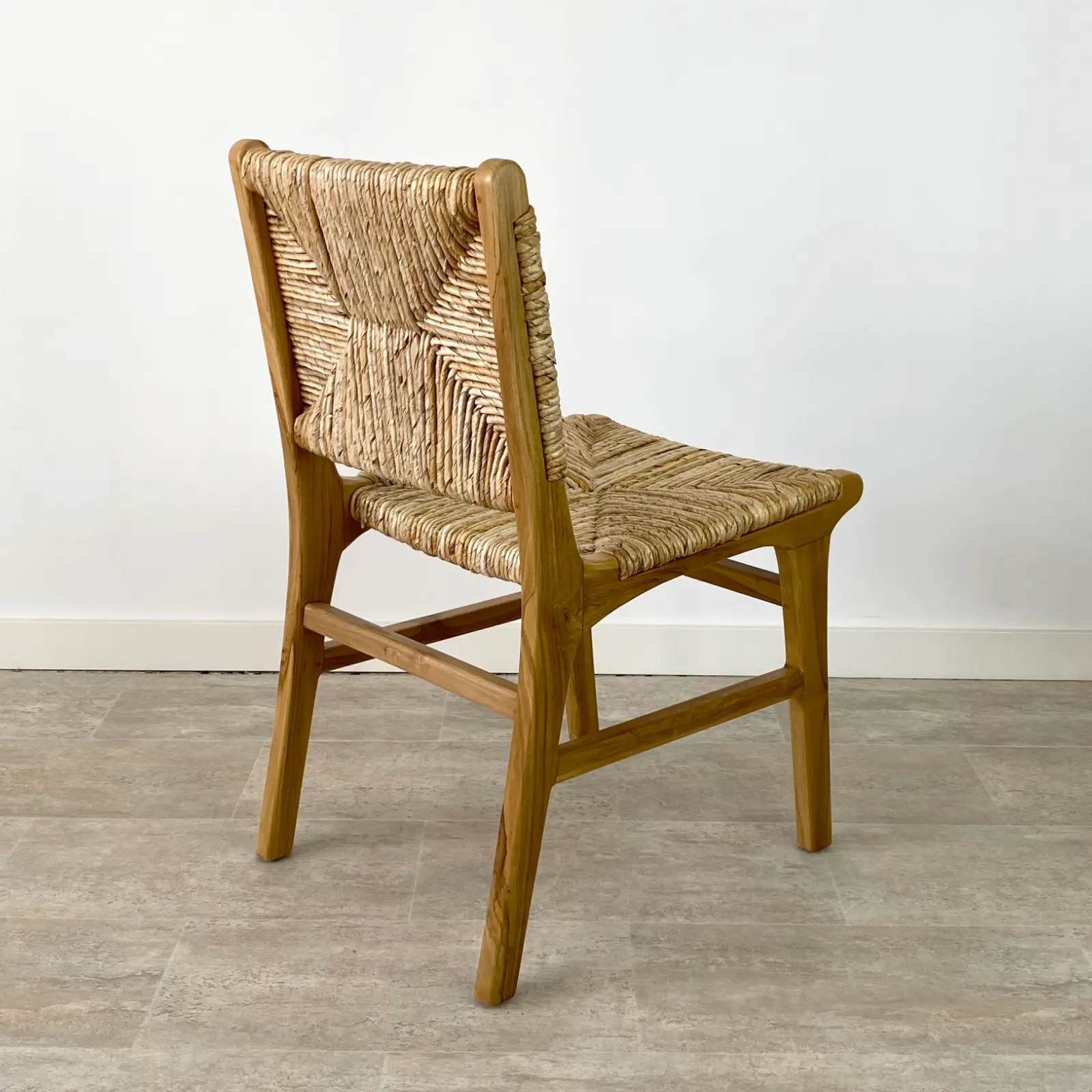 Pack 2 sillas comedor madera teca IBIZA - Imagen 5