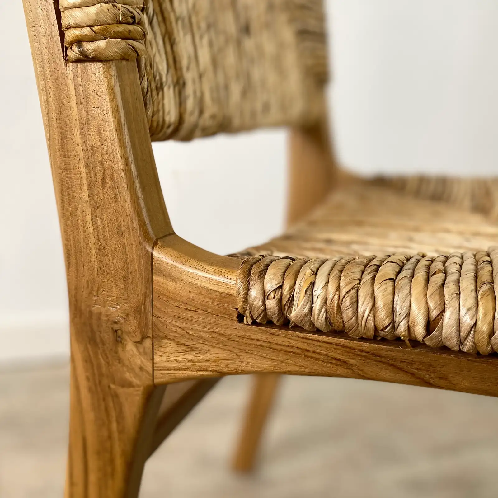 Pack 2 sillas comedor madera teca IBIZA - Imagen 6