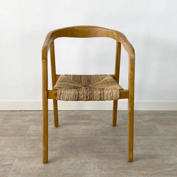 Pack 2 sillas comedor nido reposabrazos madera teca IBIZA