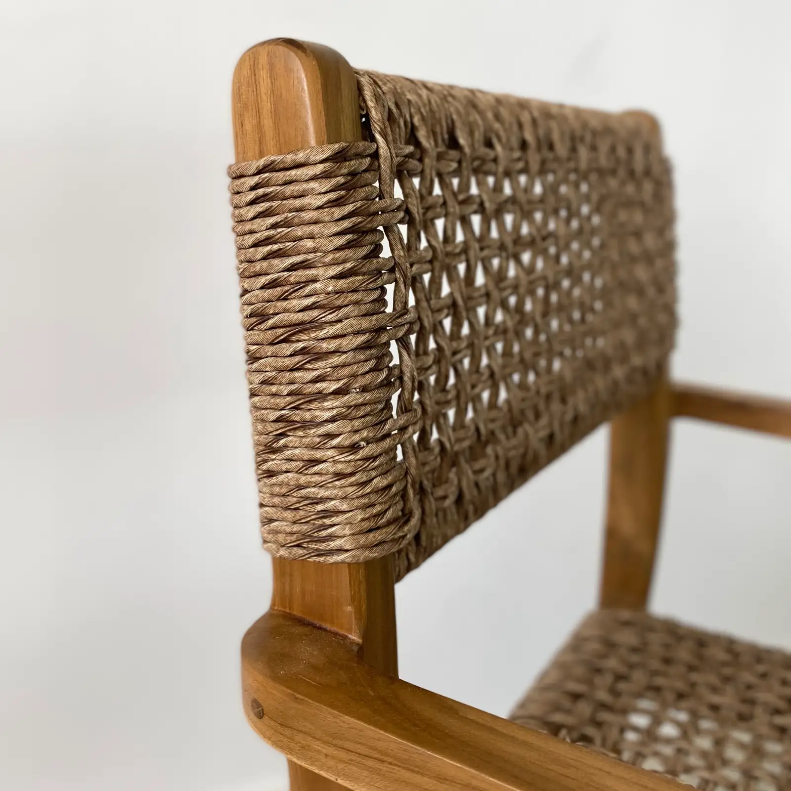 Pack 2 sillas comedor apilables madera teca IBIZA - Imagen 5