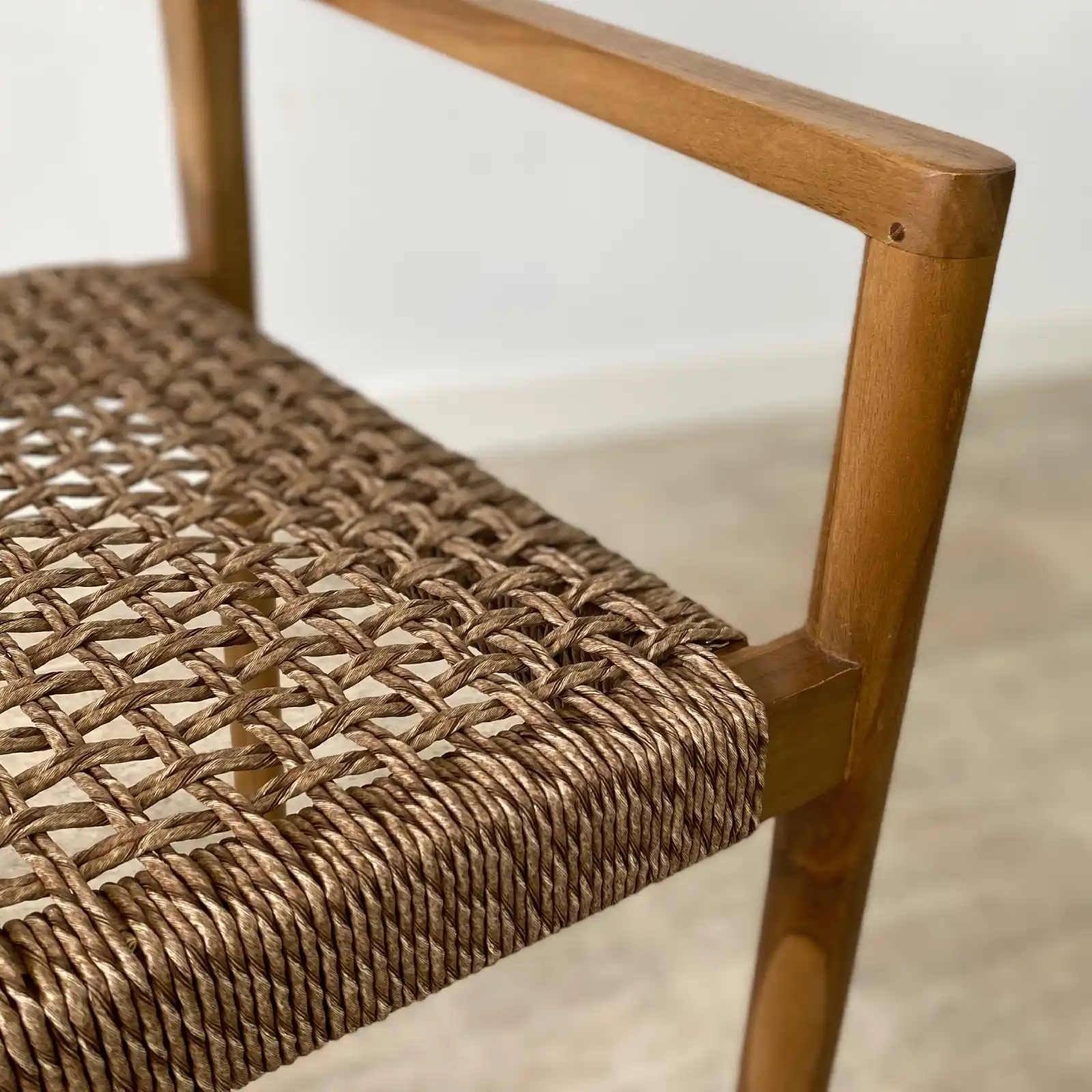 Pack 2 sillas comedor apilables madera teca IBIZA - Imagen 7