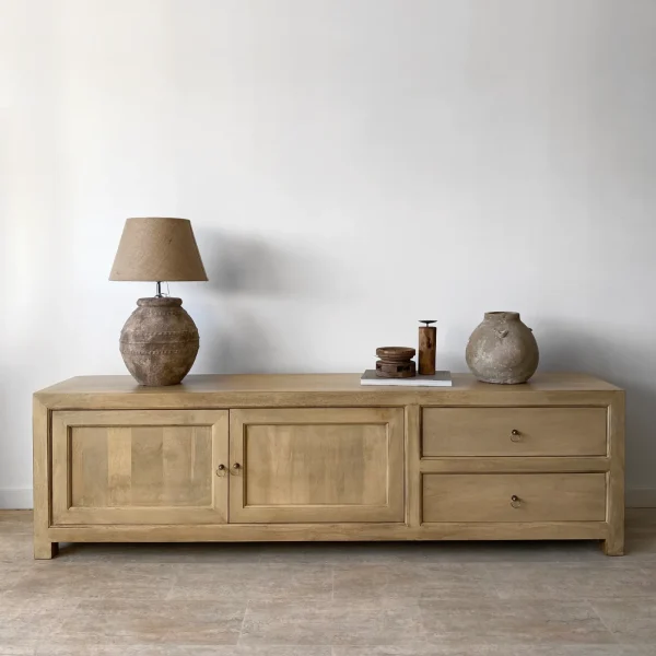 Mueble tv (200cm) madera mango RUSTIC