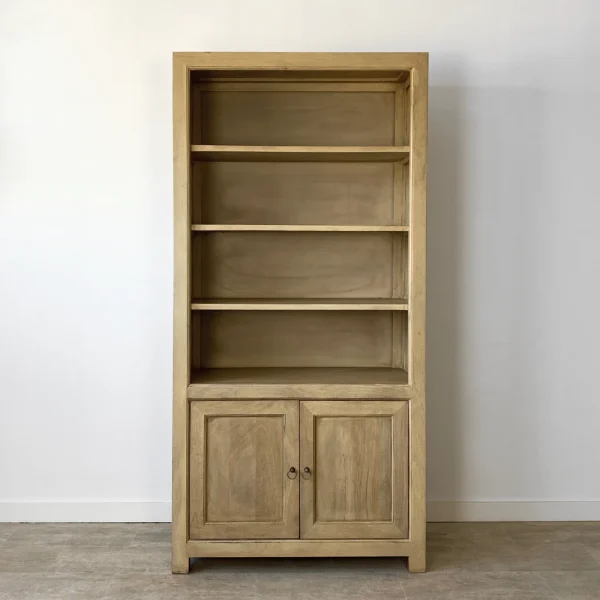 Estantería 2 puertas madera mango RUSTIC