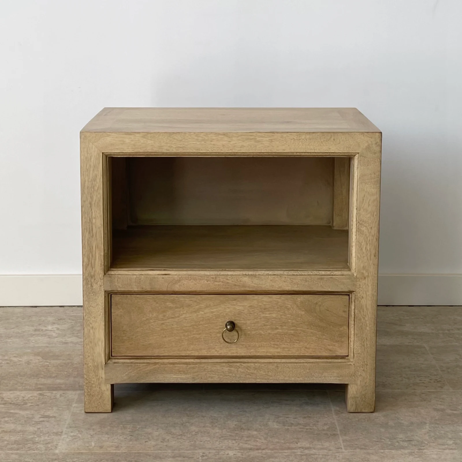 Mesita noche hueco madera mango RUSTIC - Imagen 2