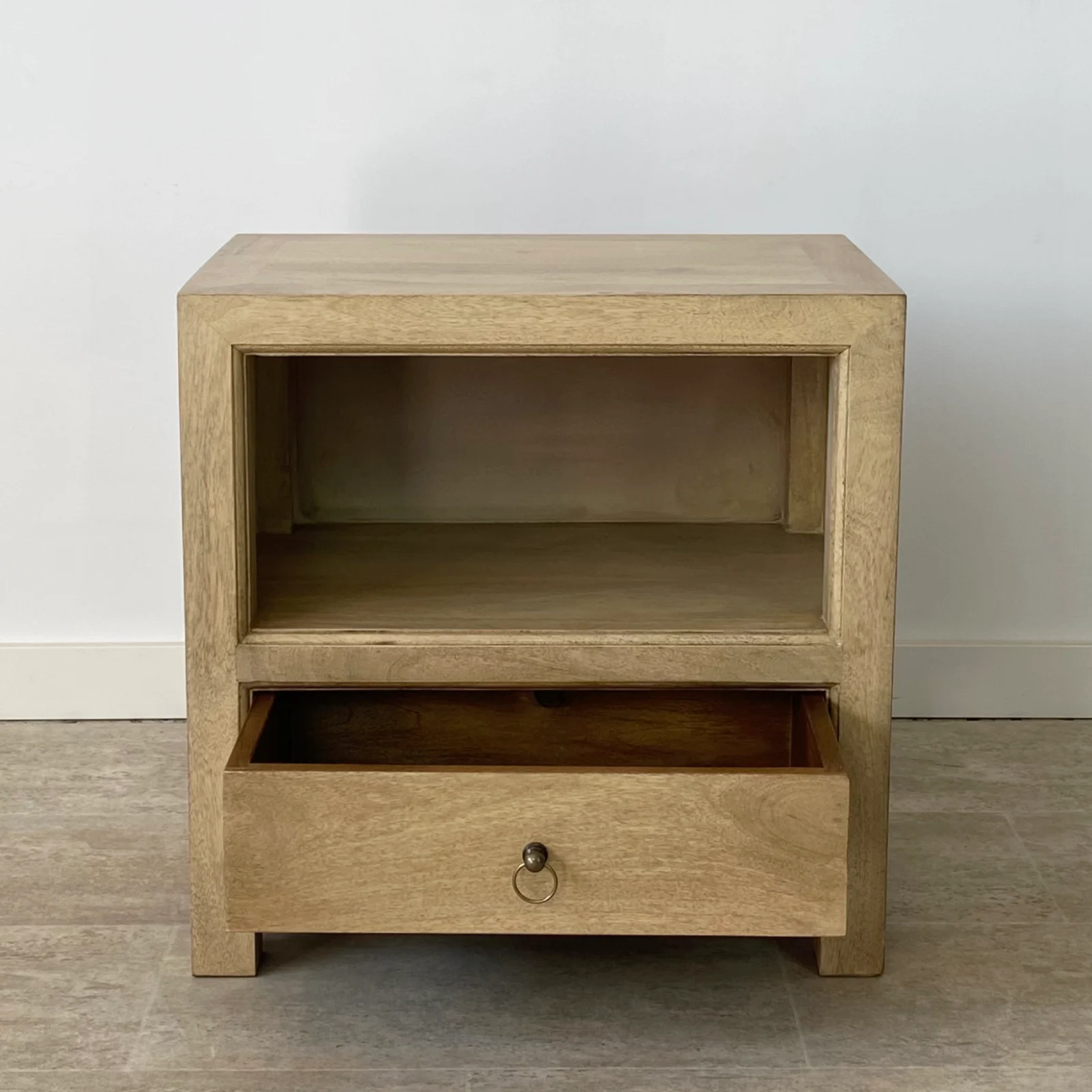 Mesita noche hueco madera mango RUSTIC - Imagen 3