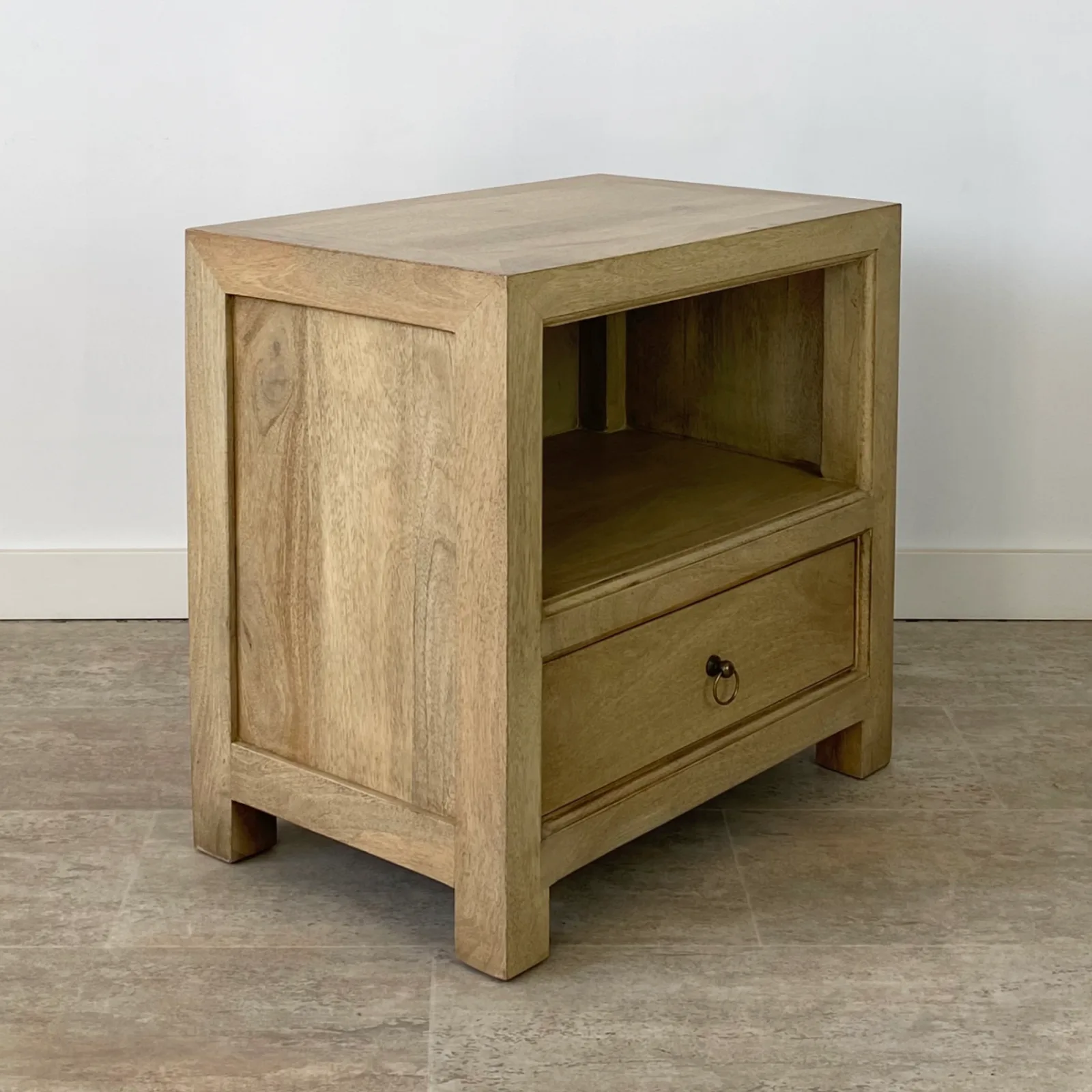 Mesita noche hueco madera mango RUSTIC - Imagen 4