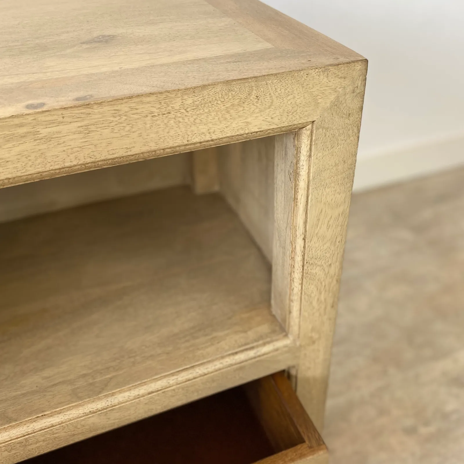 Mesita noche hueco madera mango RUSTIC - Imagen 6