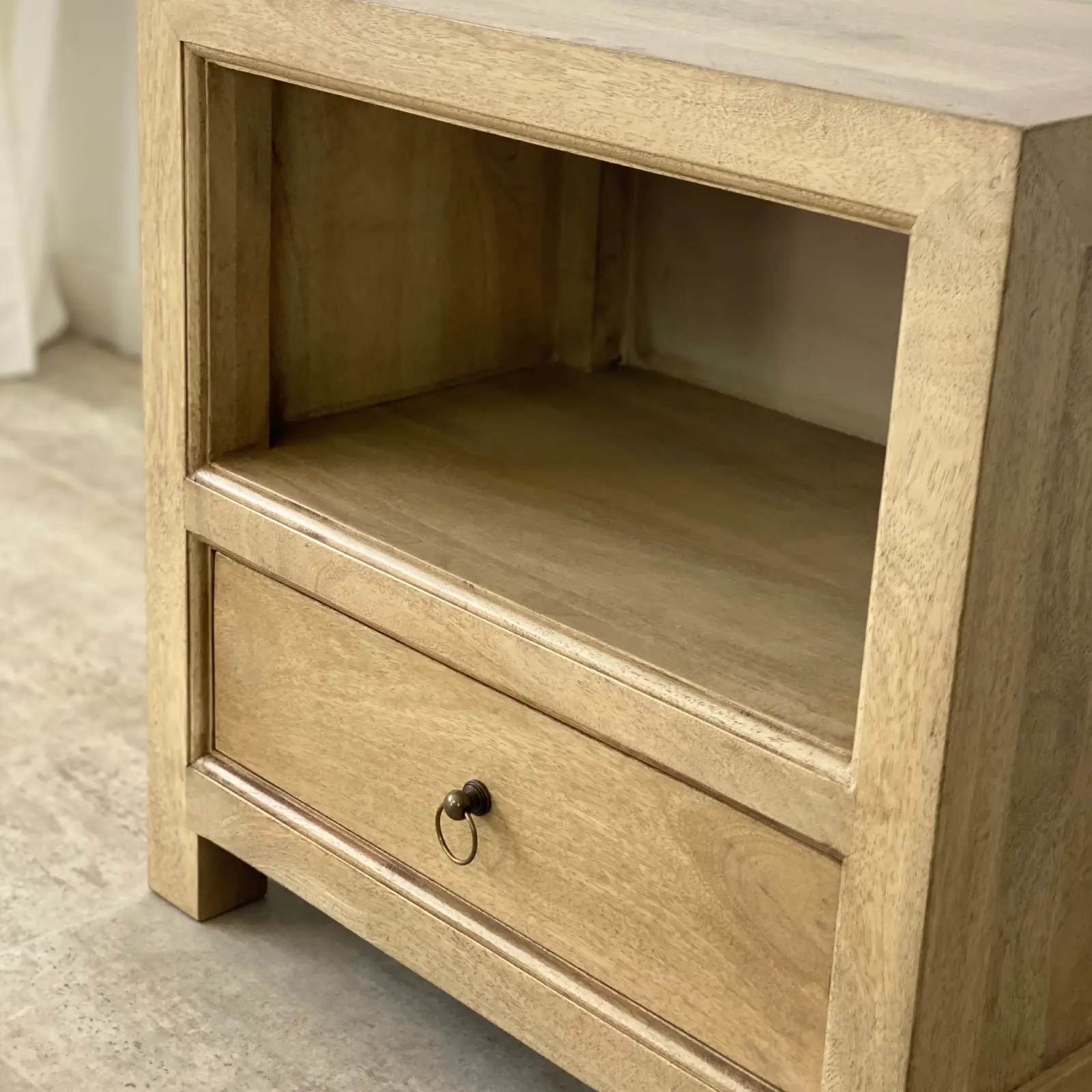 Mesita noche hueco madera mango RUSTIC - Imagen 7