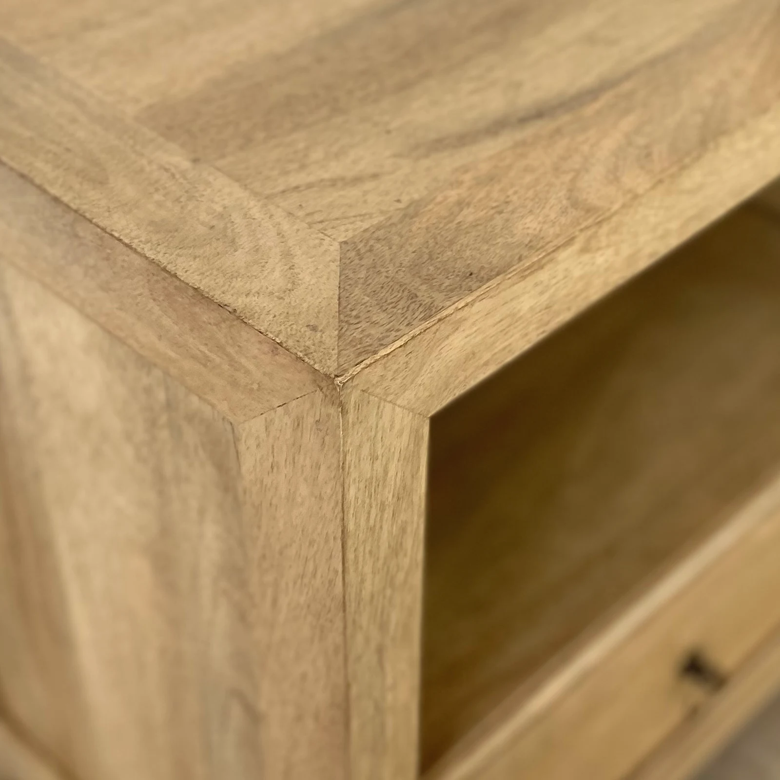 Mesita noche hueco madera mango RUSTIC - Imagen 8