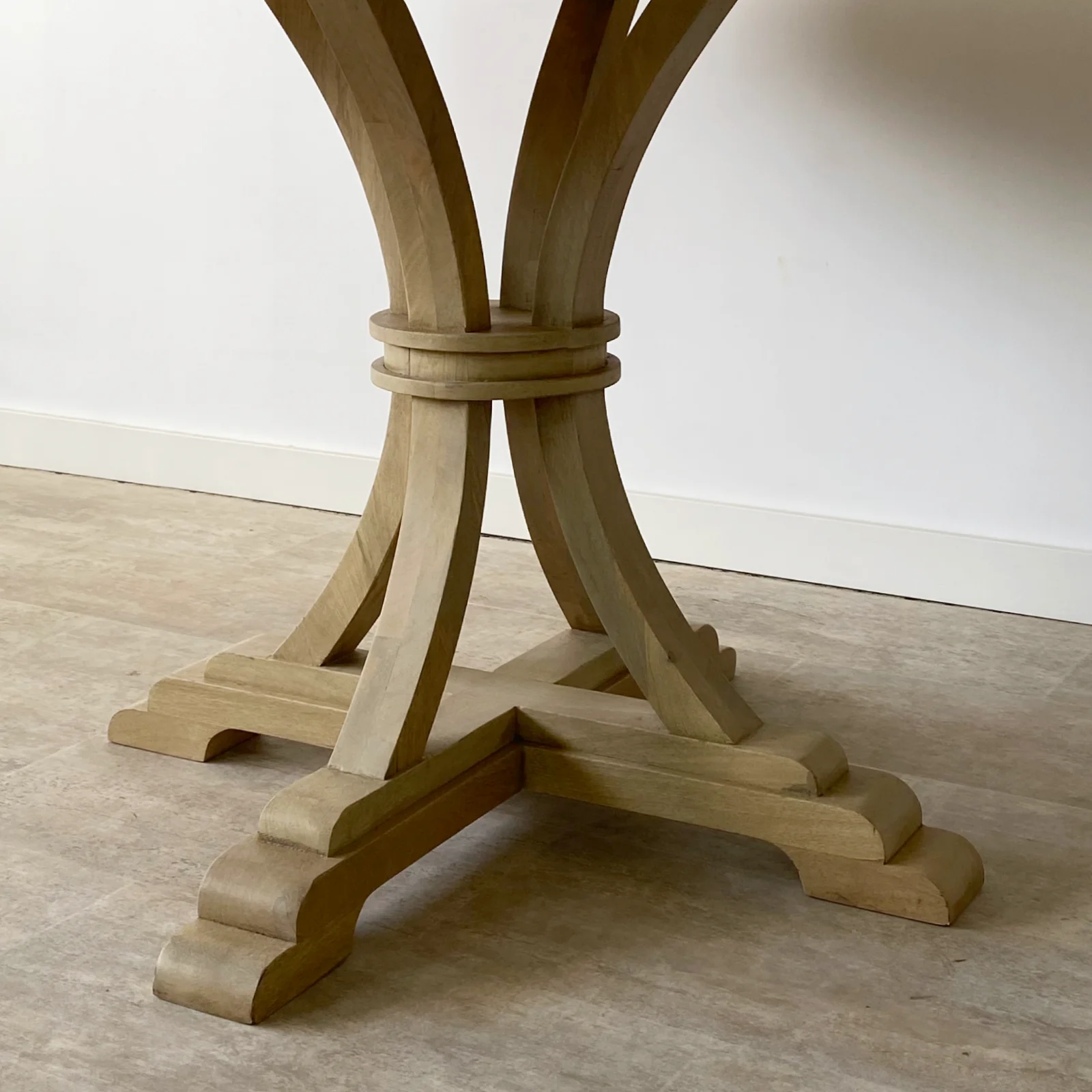 Mesa comedor redonda (140cm) madera mango RUSTIC - Imagen 4