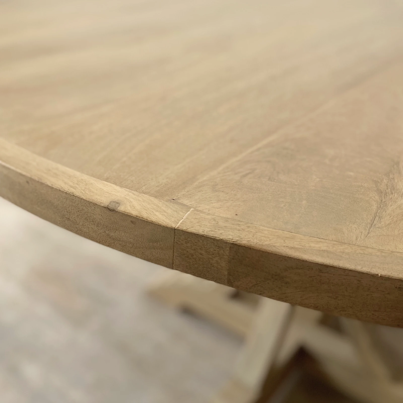 Mesa comedor redonda (140cm) madera mango RUSTIC - Imagen 7