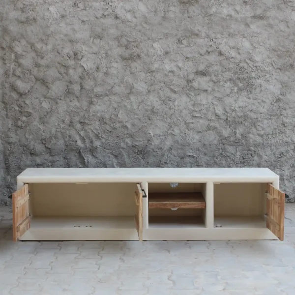 Mueble tv (180cm) tiradores efecto cemento IBIZA