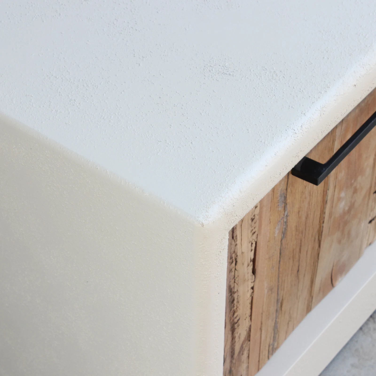 Mueble tv (180cm) tiradores efecto cemento IBIZA - Imagen 4