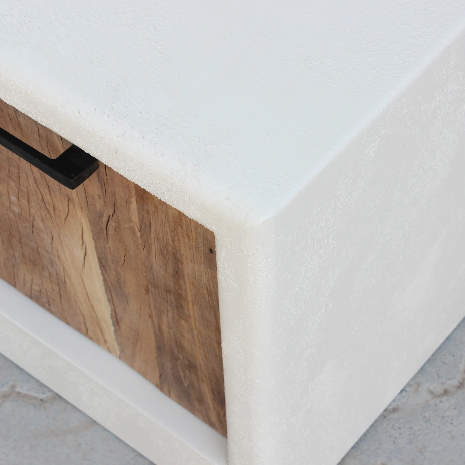 Mueble tv (180cm) tiradores efecto cemento IBIZA - Imagen 7